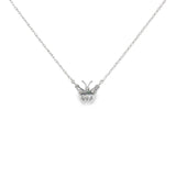 10k White Gold 0.2 ctw Butterfly Diamond Necklace