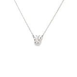10k White Gold 0.2 ctw Butterfly Diamond Necklace