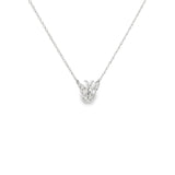 10k White Gold 0.2 ctw Butterfly Diamond Necklace
