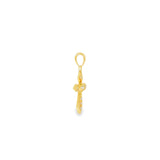 14k Yellow Gold 0.06 ctw Cross Diamond Pendant