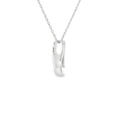 Sterling Silver 0.13 ctw Montana Sapphire Pendant