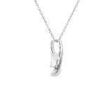 Sterling Silver 0.13 ctw Montana Sapphire Pendant