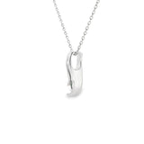 Sterling Silver 0.13 ctw Montana Sapphire Pendant