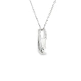 Sterling Silver 0.13 ctw Montana Sapphire Pendant