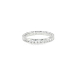 14k White Gold 0.25 ctw Channel Set Diamond Band