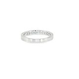 14k White Gold 0.33 ctw Channel Set Diamond Band