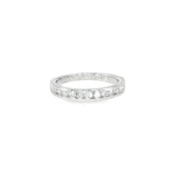 14k White Gold 0.33 ctw Channel Set Diamond Band