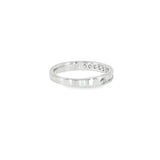 14k White Gold 0.33 ctw Channel Set Diamond Band