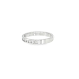 14k White Gold 0.20 ctw Channel Set Diamond Band