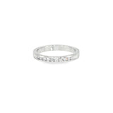 14k White Gold 0.20 ctw Channel Set Diamond Band