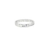 14k White Gold 0.20 ctw Channel Set Diamond Band