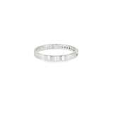 14k White Gold 0.10 ctw Channel Set Diamond Band