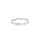 14k White Gold 0.10 ctw Channel Set Diamond Band
