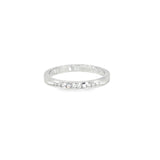 14k White Gold 0.10 ctw Channel Set Diamond Band