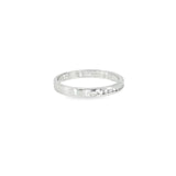 14k White Gold 0.10 ctw Channel Set Diamond Band