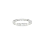 14k White Gold 0.10 ctw Channel Set Diamond Band
