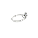 14k White Gold Free Form 0.26 ctw MT Yogo Sapphire Women's Ring