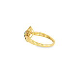 14k Yellow Gold Nature Inspired 0.26ctw MT Yogo Sapphire Women's Ring