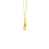 14k Yellow Gold 2.85mm MT Yogo Sapphire Free Form Necklace