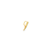 14k Yellow Gold 0.14 MT Yogo Sapphire Ribbon Pendant