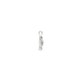 14k White Gold 0.28ctw MT Yogo Sapphire Geometric Pendant