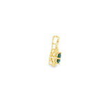 14k Yellow Gold 0.97ctw Geometric Montana Sapphire Pendant