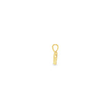 14k Yellow Gold 0.06ctw Heart Diamond Pendant