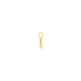 14k Yellow Gold 0.06ctw Heart Diamond Pendant
