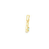14k Yellow Gold 0.40ctw Aquamarine Drop Pendant