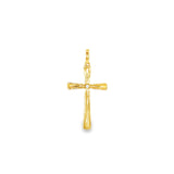 14k Yellow Gold 0.016 ctw Cross Diamond Pendant
