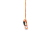 14k Rose Gold Multi Stone Pendant