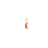 14k Yellow Gold 0.56ctw Pink Tourmaline Solitaire Pendant
