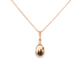 14k Rose Gold Montana Moss Agate Necklace