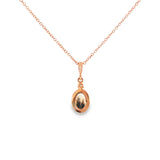 14k Rose Gold Montana Moss Agate Necklace
