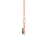 14k Rose Gold Montana Moss Agate Necklace