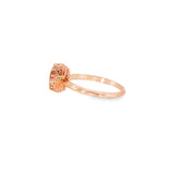 14k Rose Gold Vintage Inspired Montana Moss Agate Ring