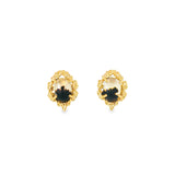 14k Yellow Gold Montana Agate Earrings