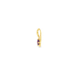 14k Yellow Gold 0.19ctw Amethyst Drop Pendant