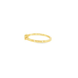 14k Yellow Gold 0.20 ctw Emerald Geometric Women's Ring
