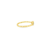14k Yellow Gold 0.20 ctw Emerald Geometric Women's Ring