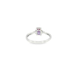 14k White Gold 1.09 ctw Lab Alexandrite Solitaire Women's Ring