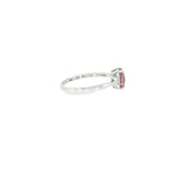 14k White Gold 1.09 ctw Lab Alexandrite Solitaire Women's Ring