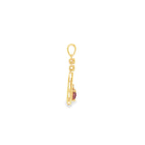 14k Yellow Gold 0.50ctw Lab Alexandrite Drop Pendant