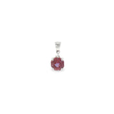 14k White Gold 1.50ctw Lab Alexandrite Solitaire Pendant