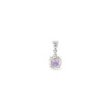 14k White Gold 1.50ctw Lab Alexandrite Solitaire Pendant