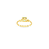14k Yellow Gold 1.22 ctw Montana Sapphire Vintage Inspired Women's Ring