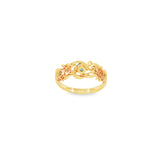 14k Yellow Gold Nature Inspired 0.33ctw MT Yogo Sapphire Women's Ring