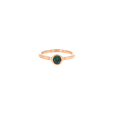 14k Rose Gold 0.44 ctw Montana Sapphire Solitaire Women's Ring