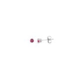 14k White Gold 0.31 ctw Stud Ruby Earrings