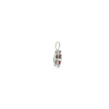14k White Gold 0.48ctw Ruby Nature Inspired Pendant
